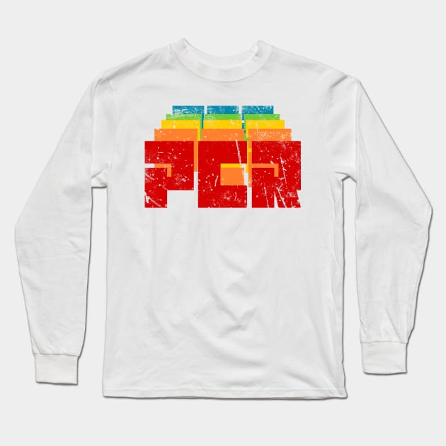 Retro PCR Long Sleeve T-Shirt by StopperSaysDsgn